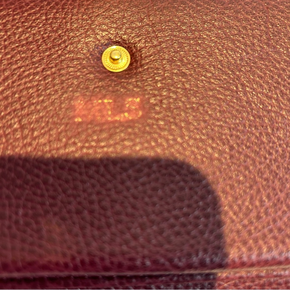 MARK & GRAHAM NWOT Wine Red Pebbled Leather Large Zip Around Wallet IPhone slot - Picture 15 of 16